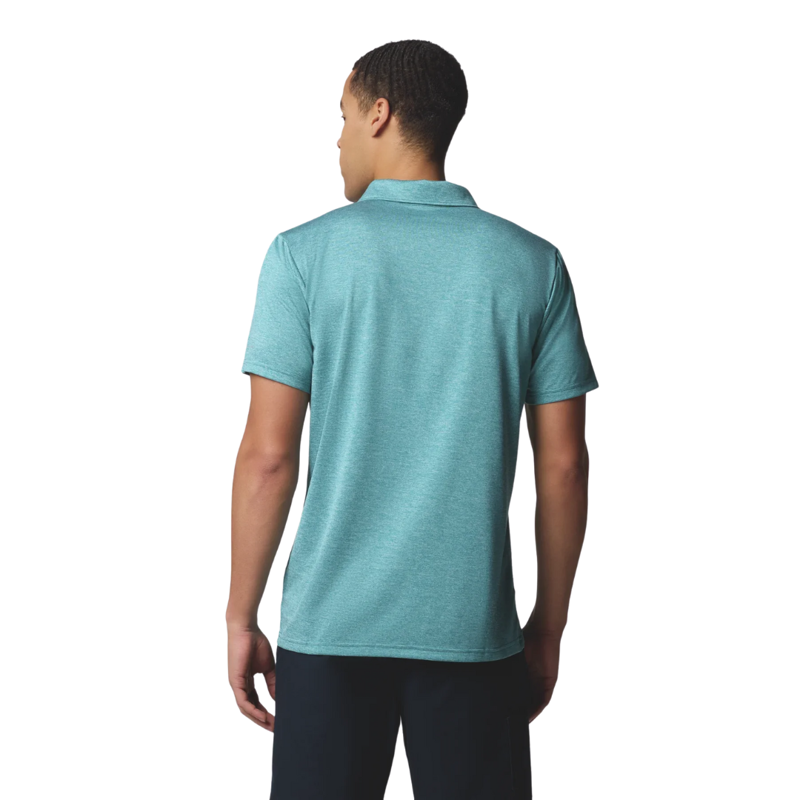 Columbia Mens Hike Polo in River Blue Heather-1