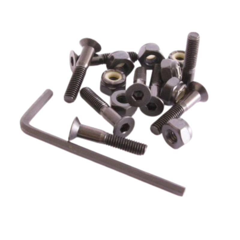 Sushi Bolts Allen Head 8 Pack in Black 1 Inch