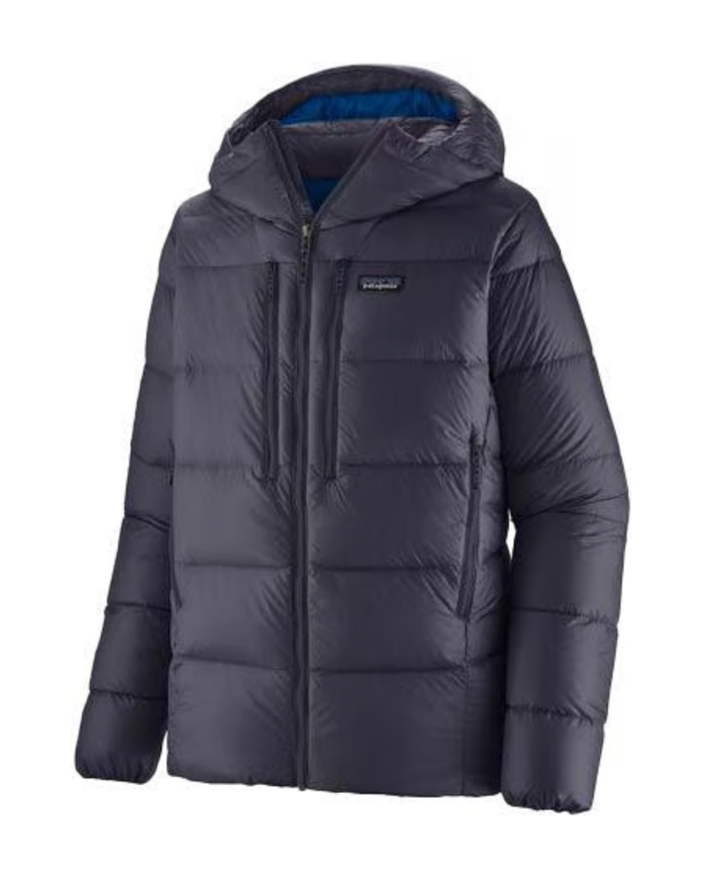Patagonia Mens Fitz Roy Down Hoody in Sunken Blue