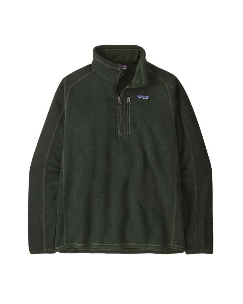Patagonia Mens Better Sweater 1/4 Zip in Old Growth Green