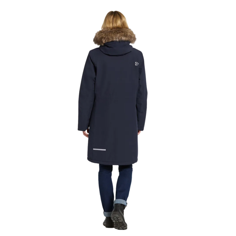 Didriksons Womens Erika Parka 3 in Dark Night Blue-1