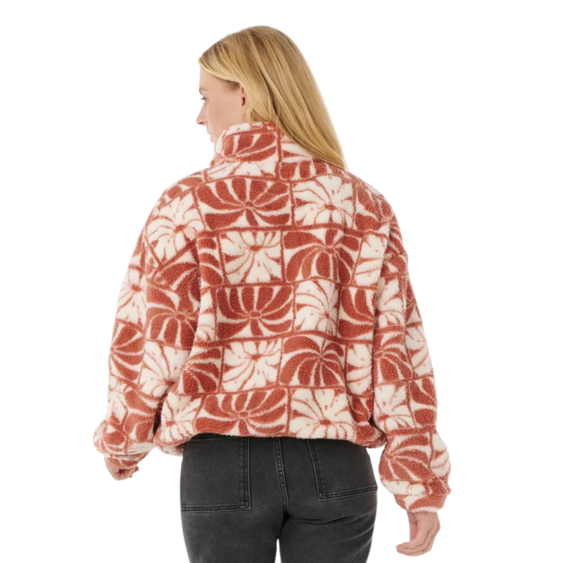 Rip Curl Womens AOTS - Ty Williams Polar Fleece in Brick-1