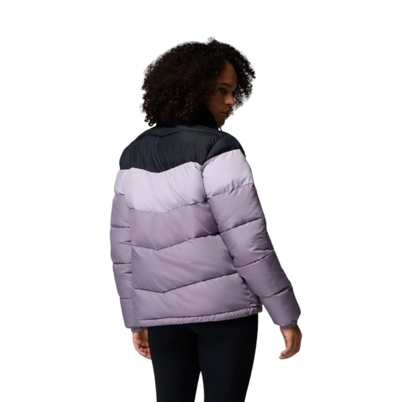 Columbia Womens Puffect II Colorblock Jacket in Shale Purple / Lavender Pearl / Black-1
