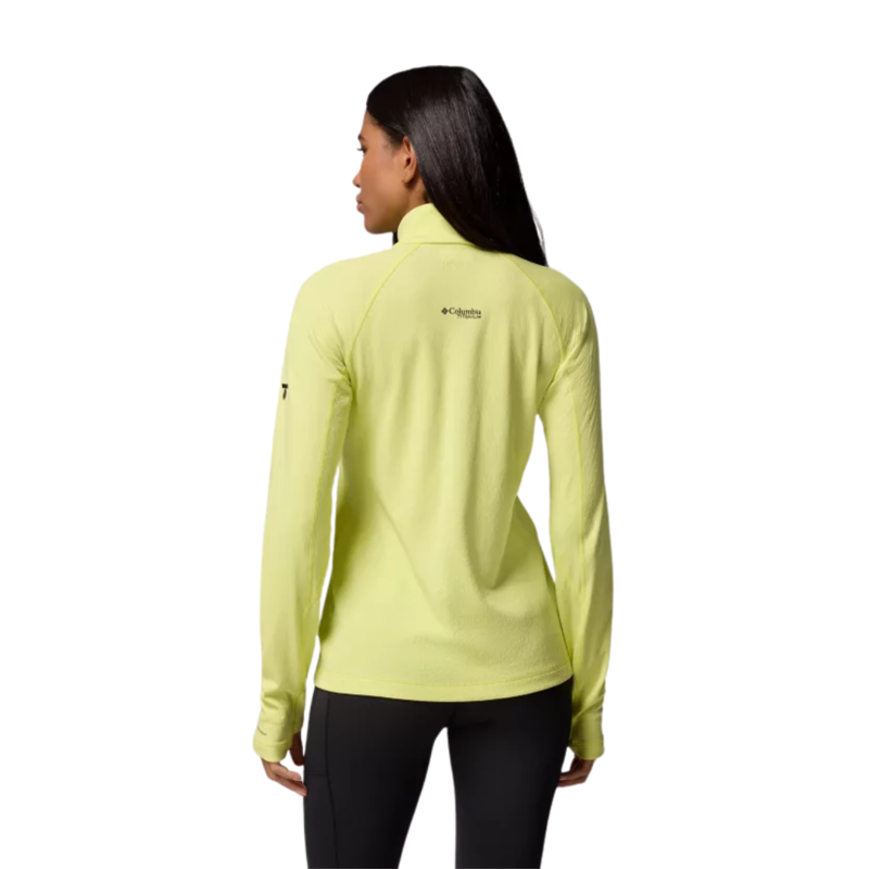 Columbia Womens DriVenture Half Zip in Neon Light / White-1