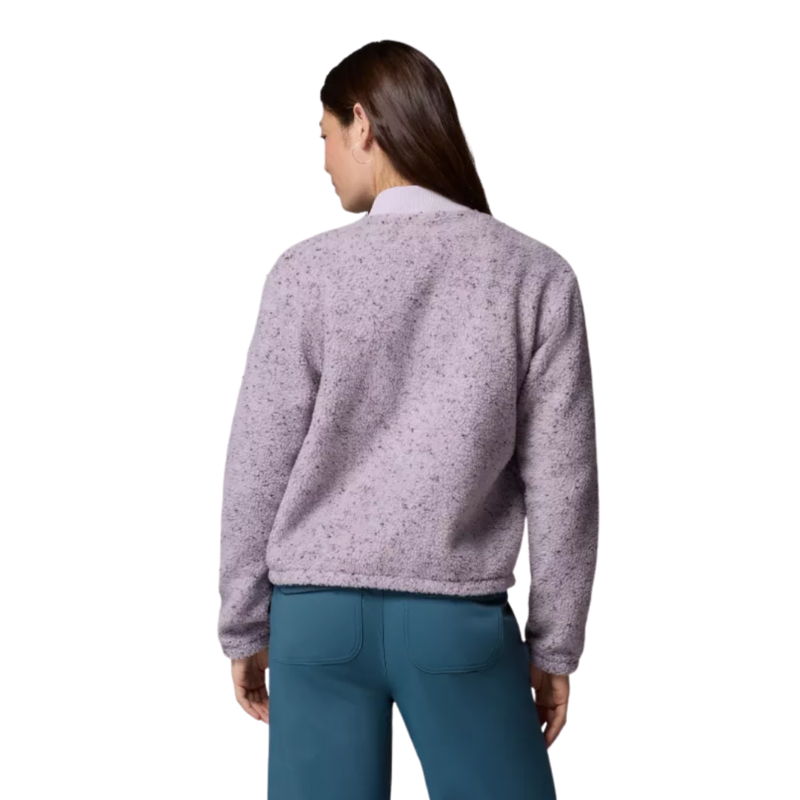 Columbia Womens Stellar Path Fleece Bomber Full Zip in Lavender Pearl / Shale Purple-1