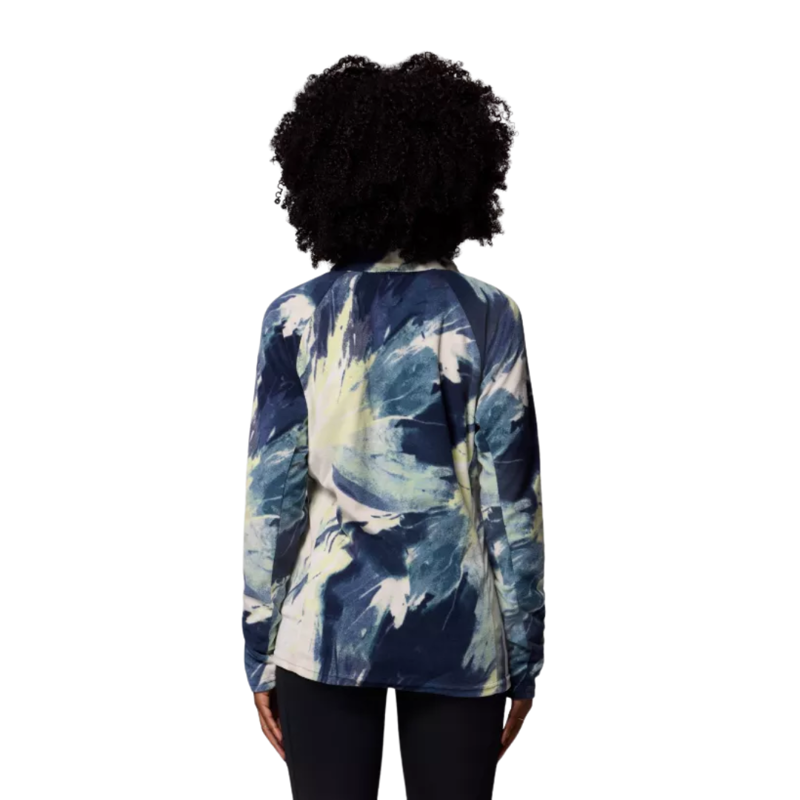 Columbia Womens Glacial IV Print 1/2 Zip in Everblue Snowflake-1