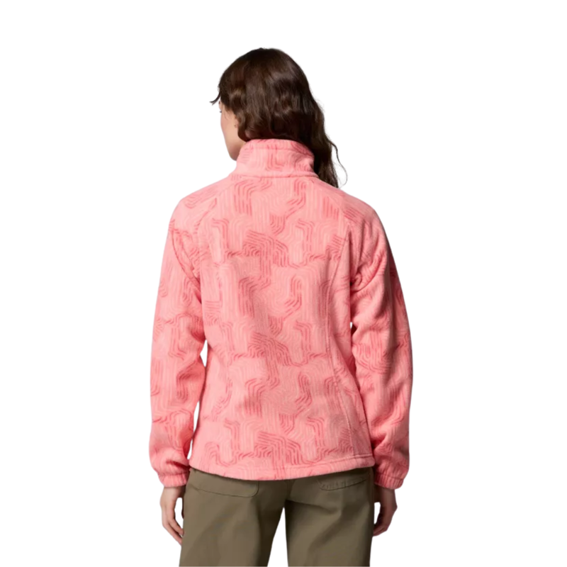 Columbia Womens Benton Springs Printed Full Zip in Alpenglow Flowfalls-1