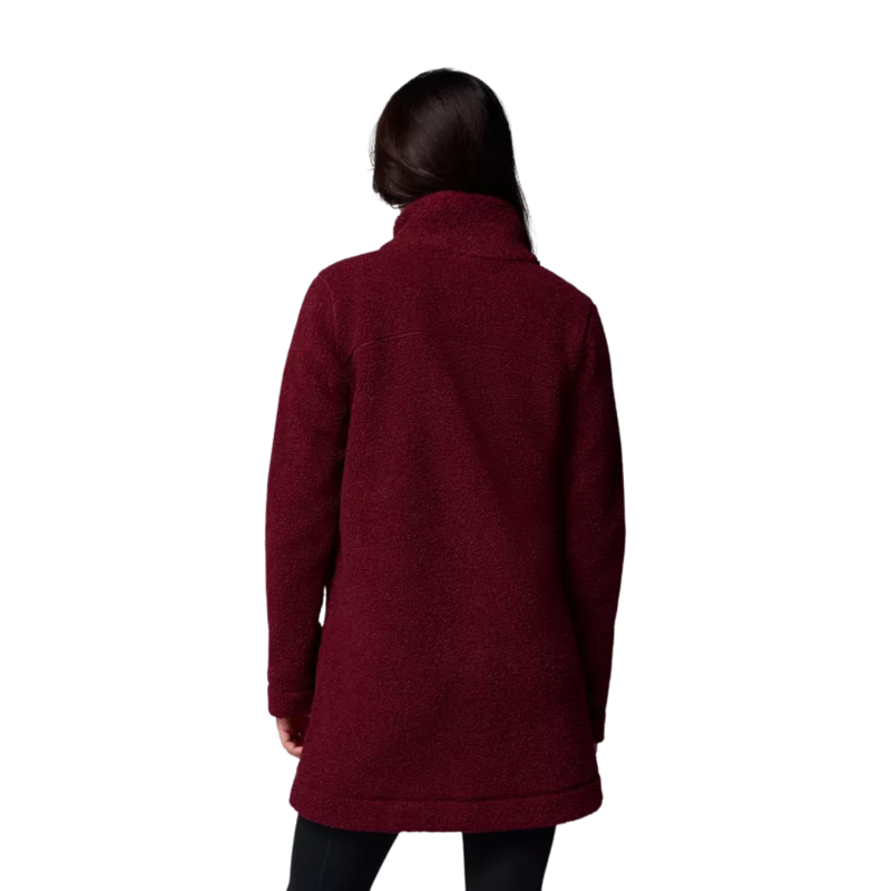 Columbia Womens Panorama Long Jacket in Rich Wine-1