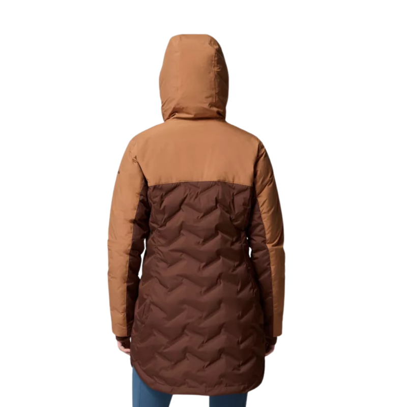 Columbia Womens Mountain Croo III Mid Down Jacket in Tobacco / Camel Brown-1