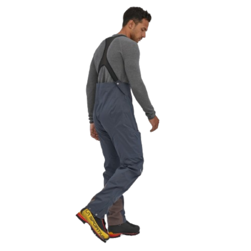 Patagonia Mens Dual Aspect Bibs in Smolder Blue-1