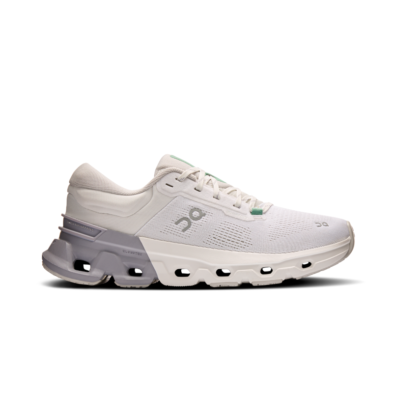 On Womens Cloudflyer 5 in White / Lilac