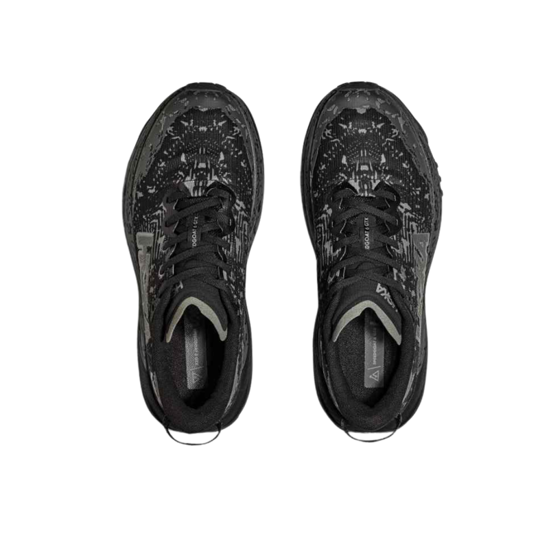 Hoka Womens Speedgoat 6 GTX Wide in Black / Outer Orbit-1