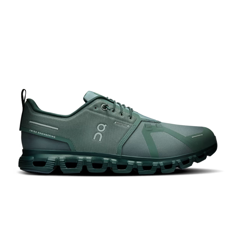 On Mens Cloud 6 Waterproof in Olive / Evergreen
