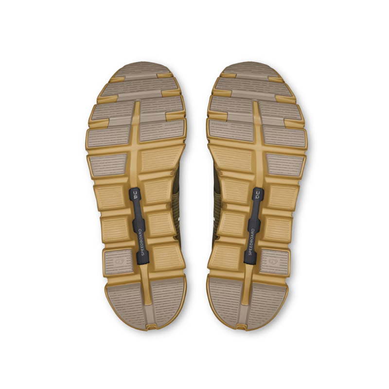On Mens Cloud 6 Waterproof Shoes in Olive / Safari-2