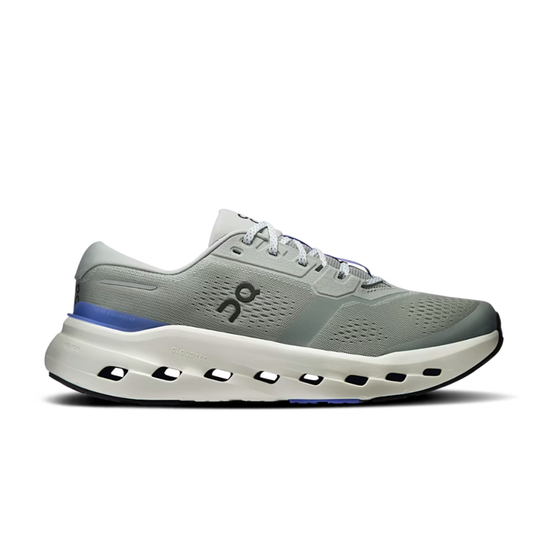 On Men's Cloudrunner 3 Running Shoes in Tin / Iceberg