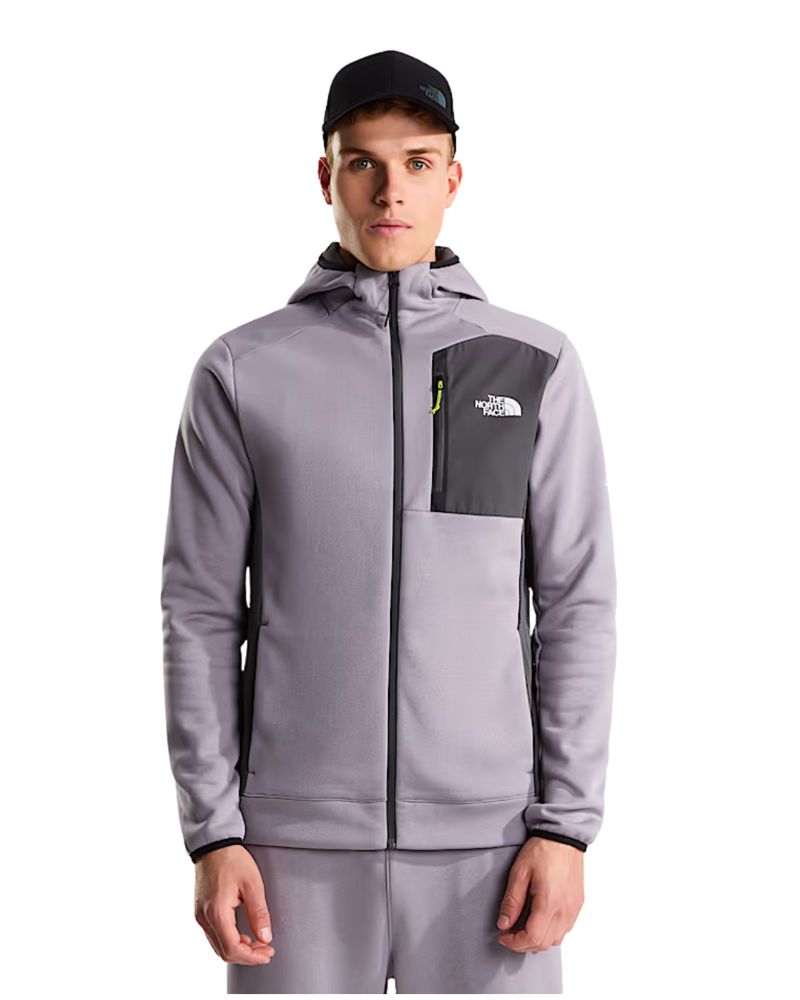 The North Face Mens Mountain Athletics Fleece Full Zip Jacket in Transcendent Grey