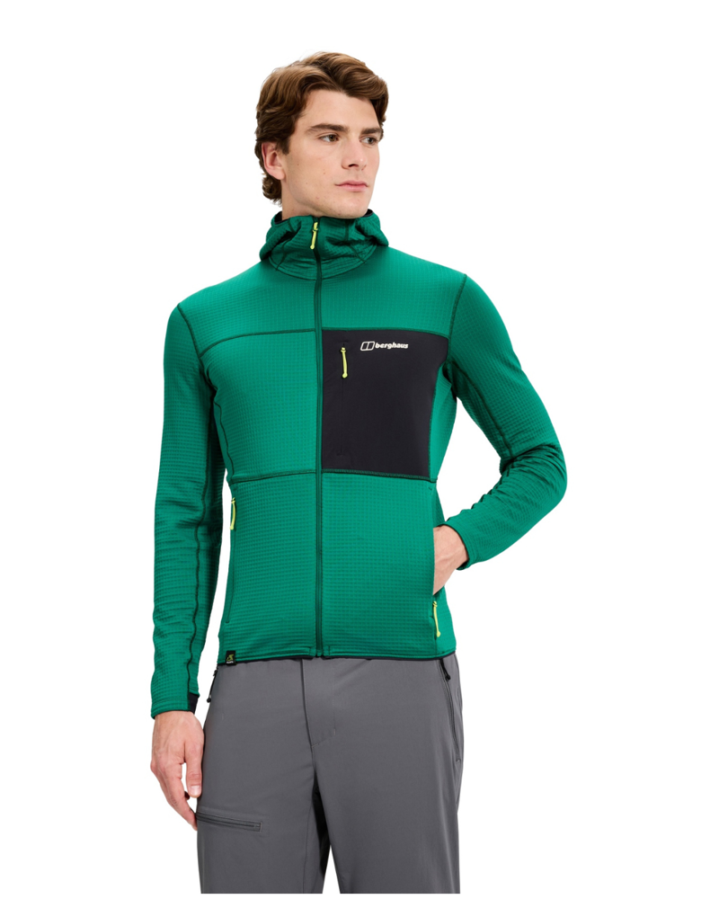 Berghaus Mens Ridge Hiker Jacket in Meadow Green / Jet Black