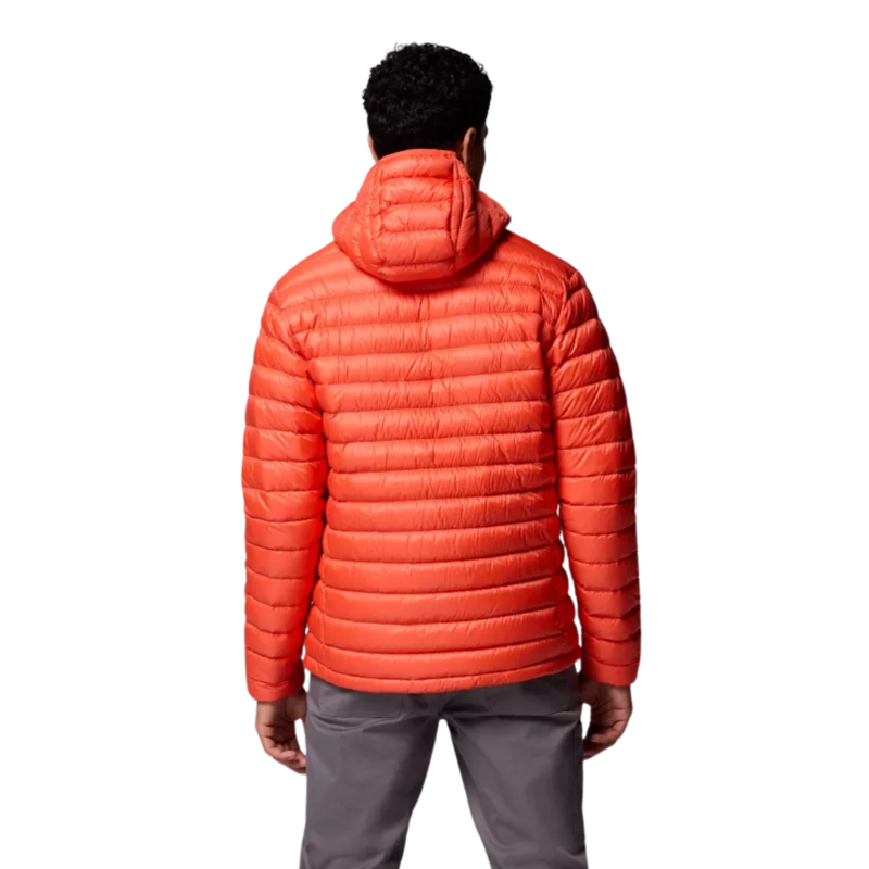 Columbia Mens Corelite Down Hooded Jacket in Zing-1