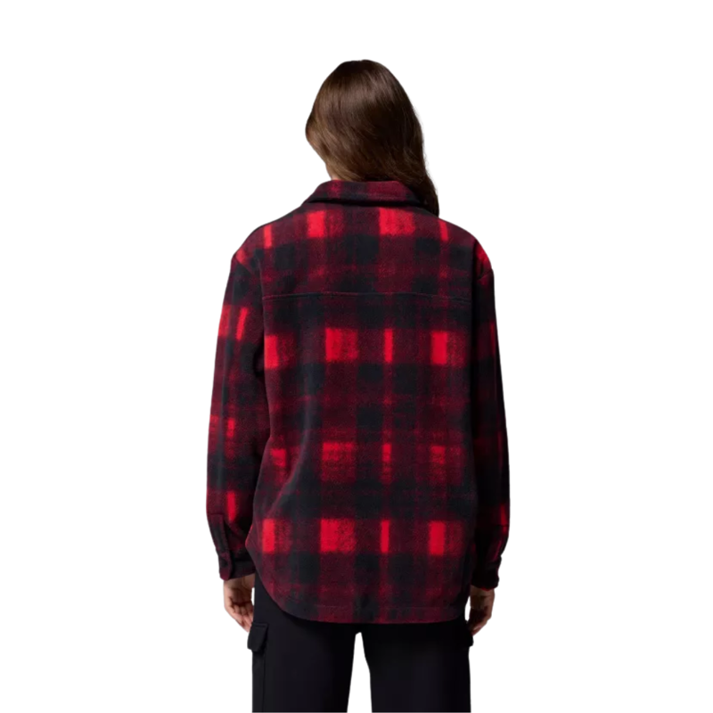 Columbia Womens Benton Springs II Shirt Jacket in Mountain Red Omblur-1
