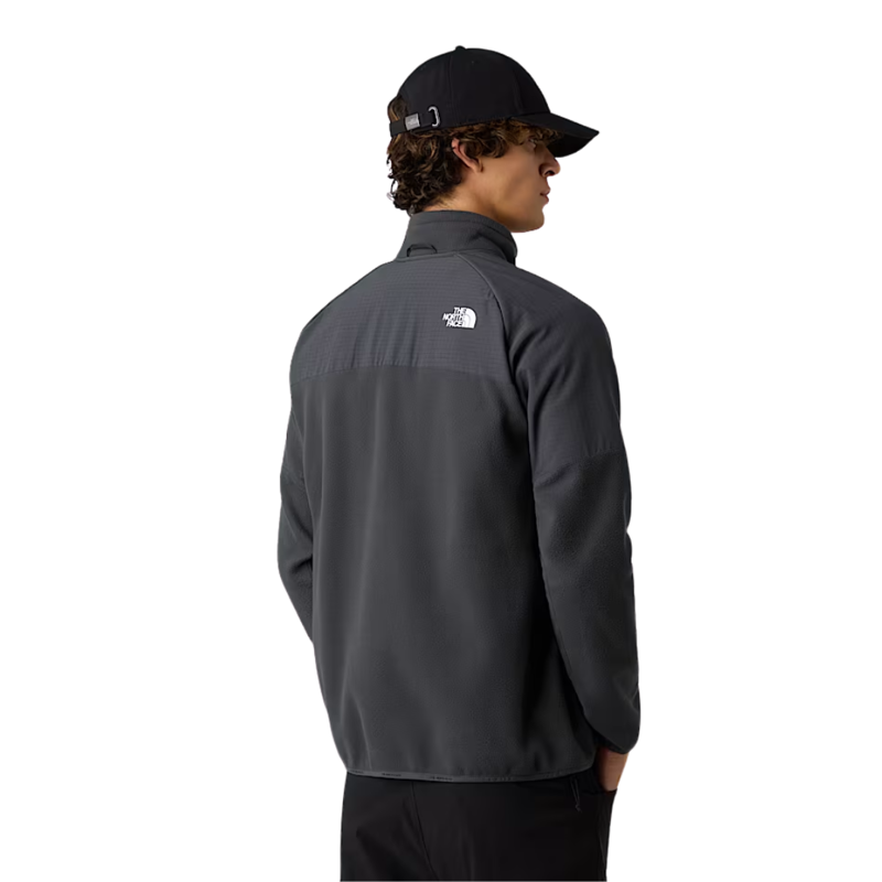The North Face Mens Glacier Heavyweight Full Zip Jacket in Asphalt Grey / Asphalt Grey / TNF Black-1