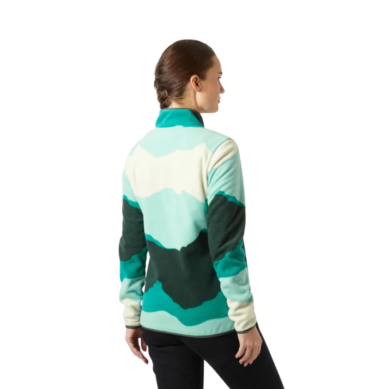 Helly Hansen Womens Maridalen Printed Fleece in Lagoon Mountain Peak Aop-1