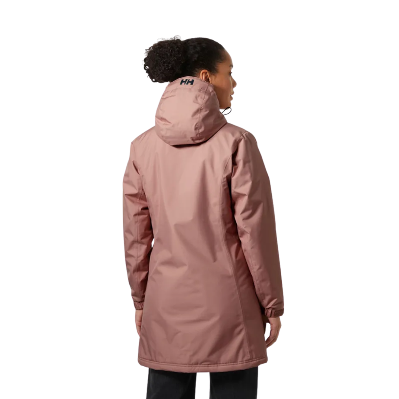 Helly Hansen Womens Long Belfast Winter Jacket in Ash Rose-1