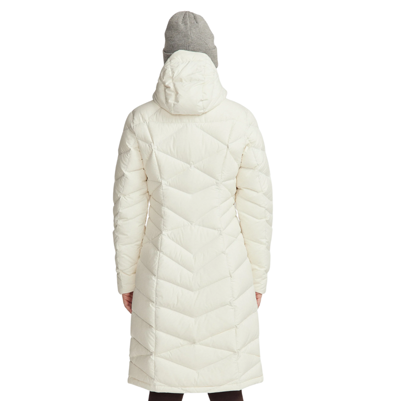 Kathmandu Womens Winterburn Longline Down Coat V2 in Natural-1