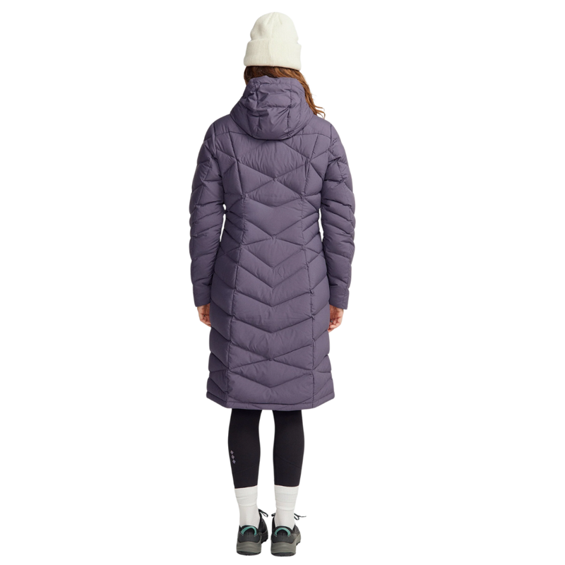 Kathmandu Womens Winterburn Longline Down Coat V2 in Orbit-1