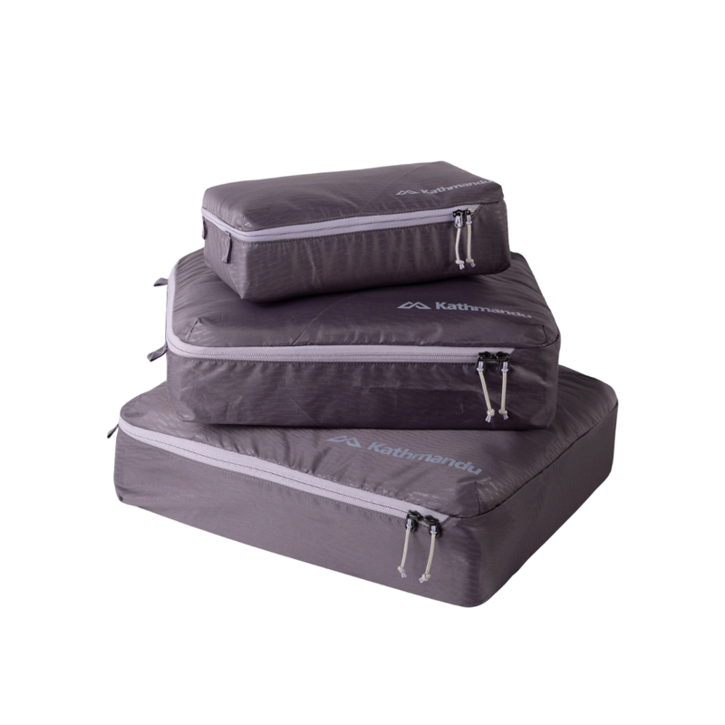 Kathmandu Packing Cube Set - 3 piece in Light Quartz Lines Print