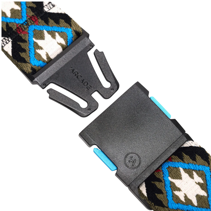 Arcade Twilight Belt in Oat / Turquoise-1