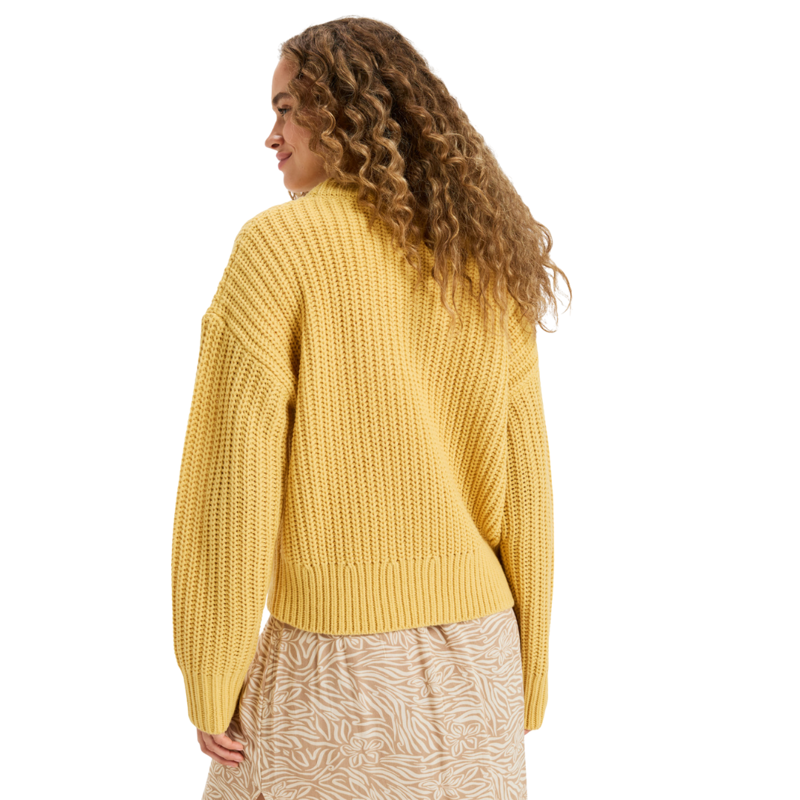 Roxy Womens Coming Home Sweater in Ochre-1