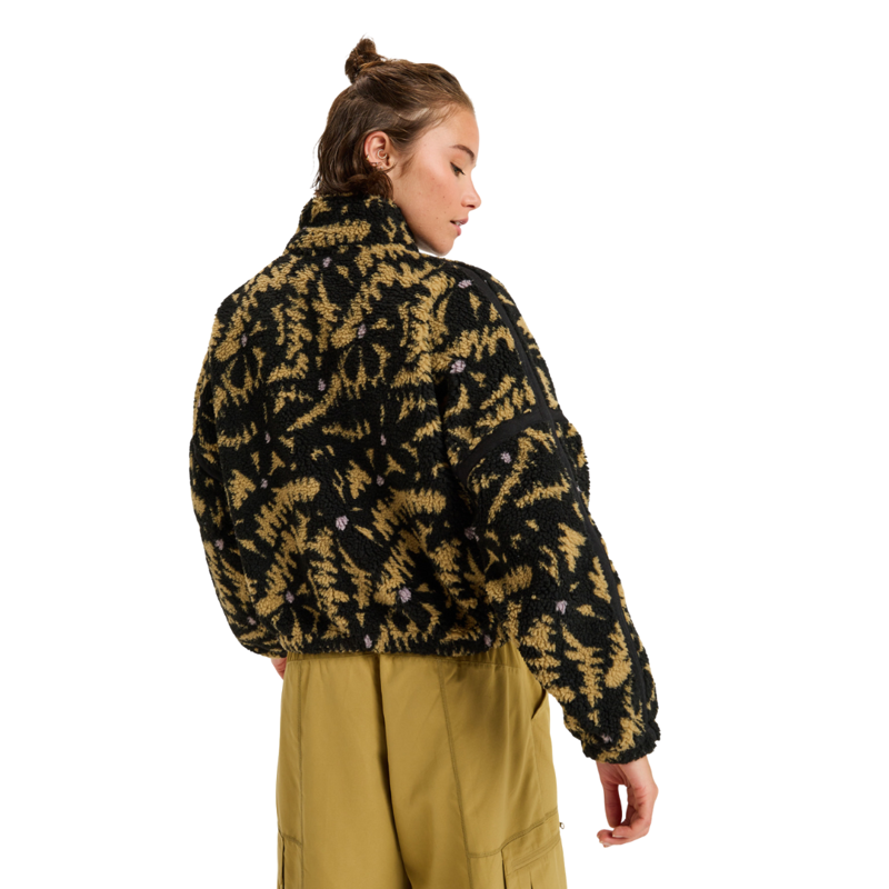 Roxy Womens Boundless Spirit Zippered in Anthracite Big Flowers-1