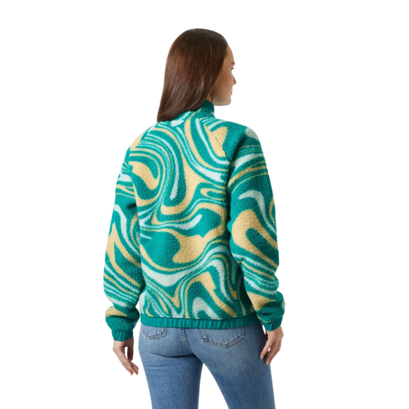 Helly Hansen Womens Imperial Printed Pile Snap in Barely Blue Swirl Aop-1