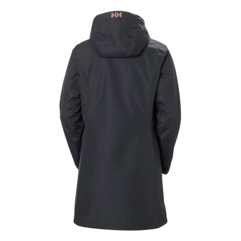 Helly Hansen Womens Long Belfast Winter Jacket in Ebony-1