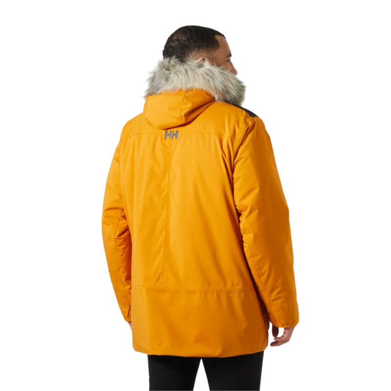 Helly Hansen Mens Reine Parka in Mustard-1