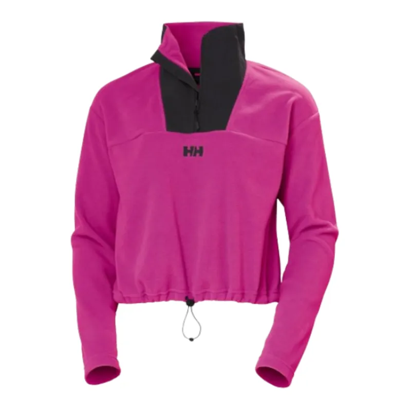 Helly Hansen Womens Daybreaker Cropped Fleece in Magenta 2.0
