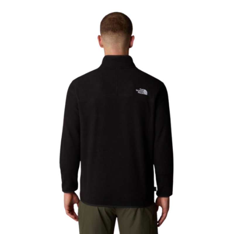 The North Face Mens 100 Glacier 1/4 Zip in TNF Black-1