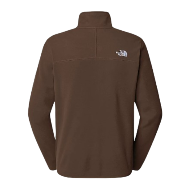 The North Face Mens 100 Glacier 1/4 Zip in Smokey Brown-1