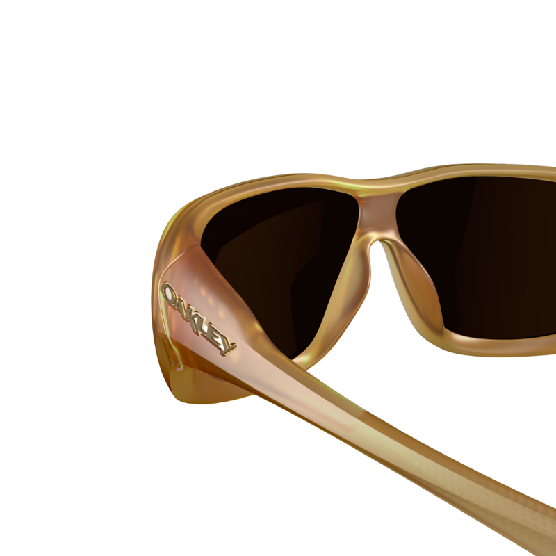 Oakley De La Salle in Matte Translucent Light Curry with Prizm Tungsten Lens-3