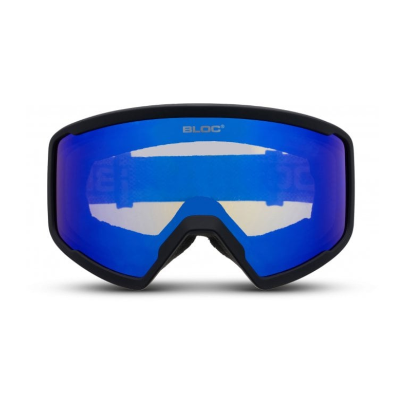 Bloc Sirus in Matt Black with Brown Blue Mirror Cat 2 Lens-1