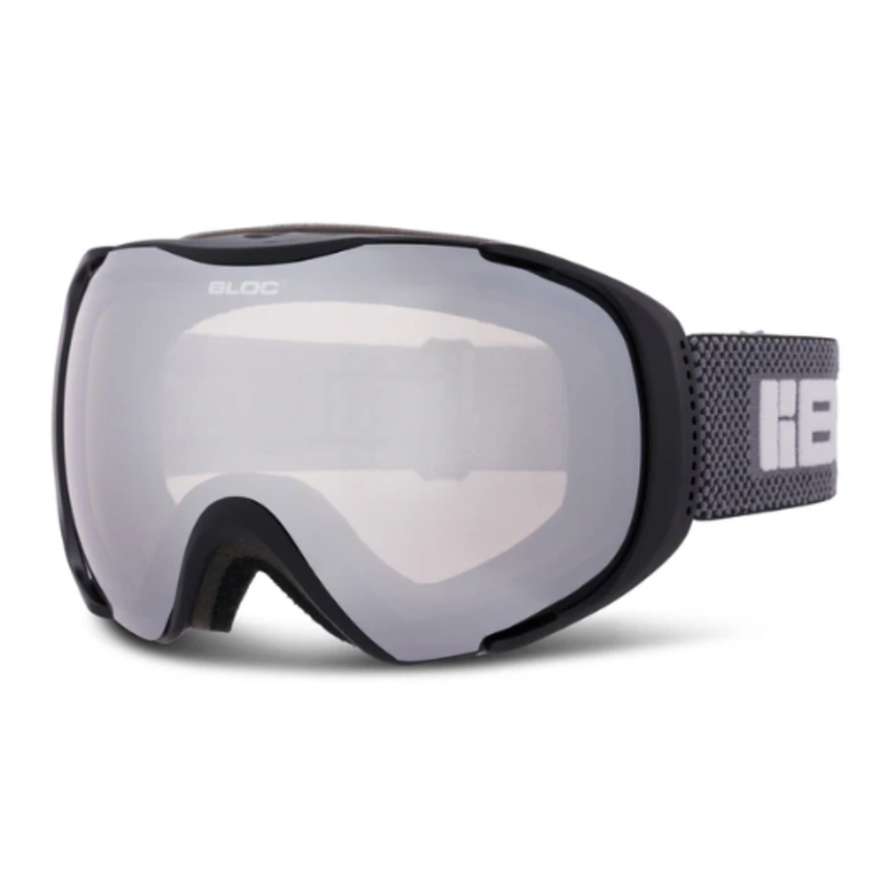 Bloc Mask in Matt Black with Photochromic Silver Mirror Cat 3-2 L