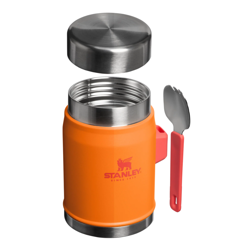 Stanley Legendary Food Jar and Spork 0.4L in Goldenrod Coral-1