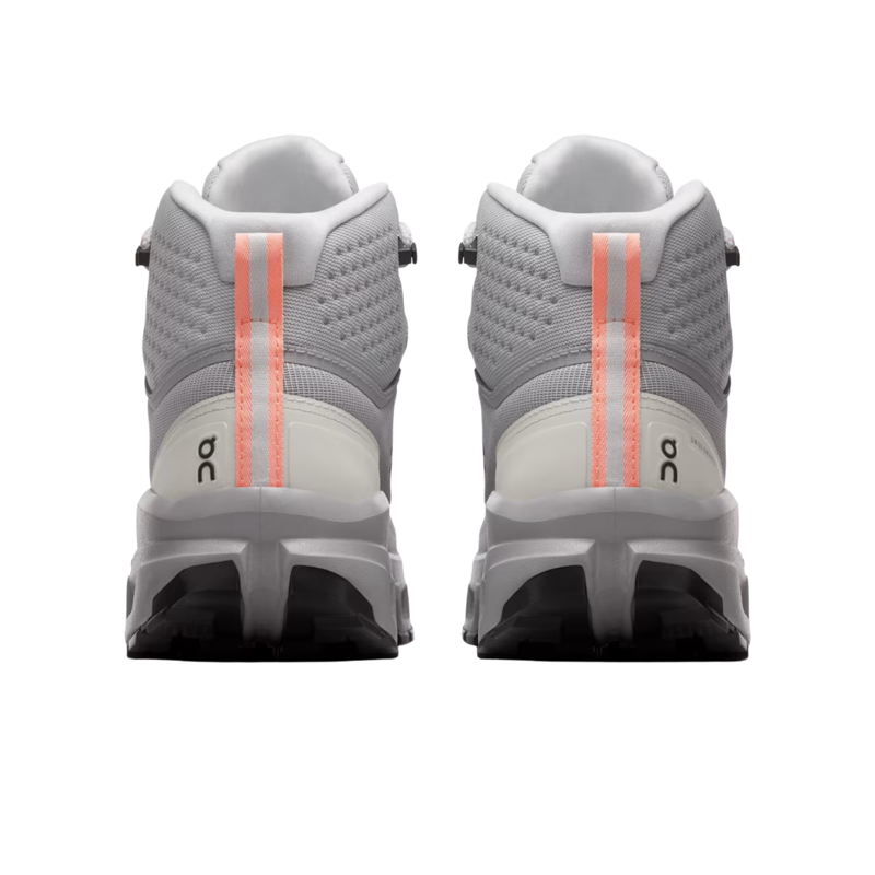 On Womens Cloudrock Mid Waterproof in Glacier / Alloy-4