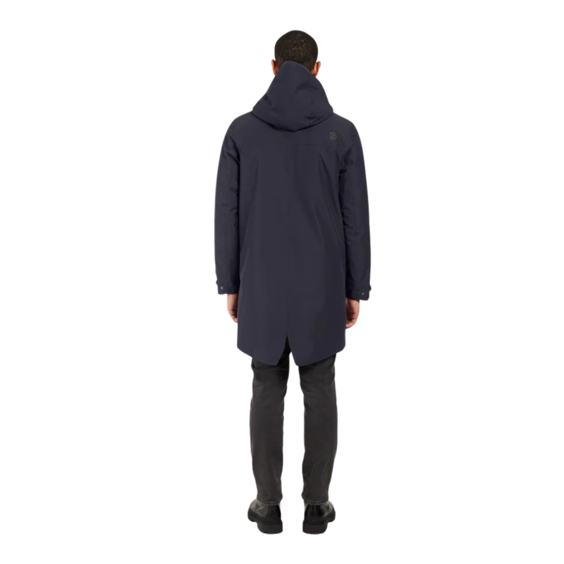 Didriksons Mens Falke Parka in Dark Night Blue Medium-1