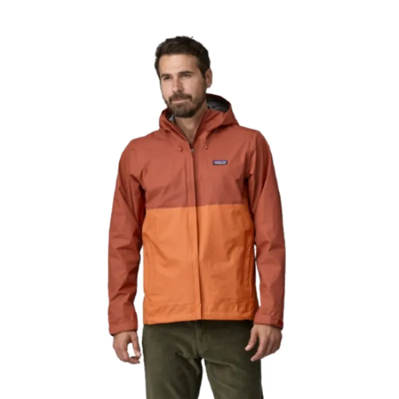 Patagonia Mens Torrentshell 3L Rain Jacket in Redtail Rust