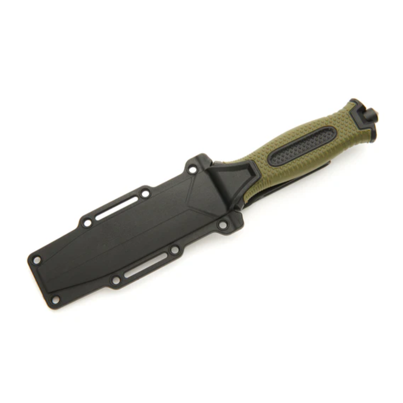 Whitby Sheath Knife Green / Black Handle HK80-1