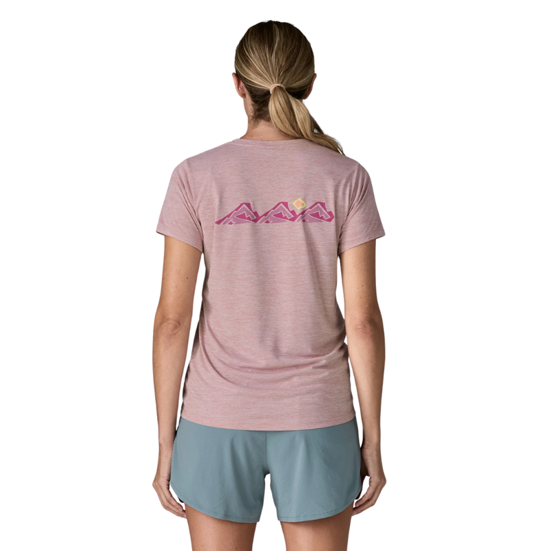 Patagonia Womens Cap Cool Daily Shirt Trailcheck in Quiet Violet-1