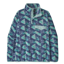 Patagonia Women's Lightweight Synchilla Snap-T Pullover in Jaguar Geo/Blue Sage