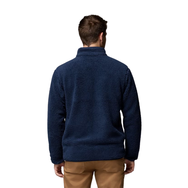 Columbia Mens Rugged Ridge High Pile Full Zip in Collegiate Navy-1