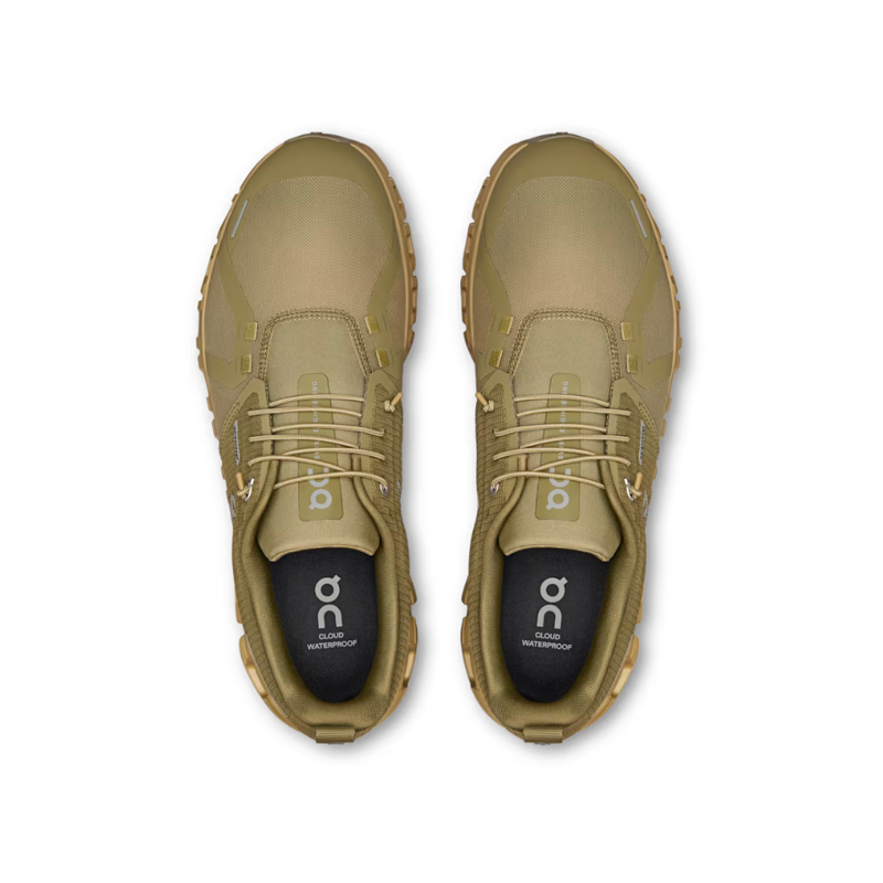 On Mens Cloud 6 Waterproof Shoes in Olive / Safari-1
